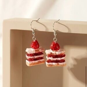 Strawberry Shortcake Dangle Earrings